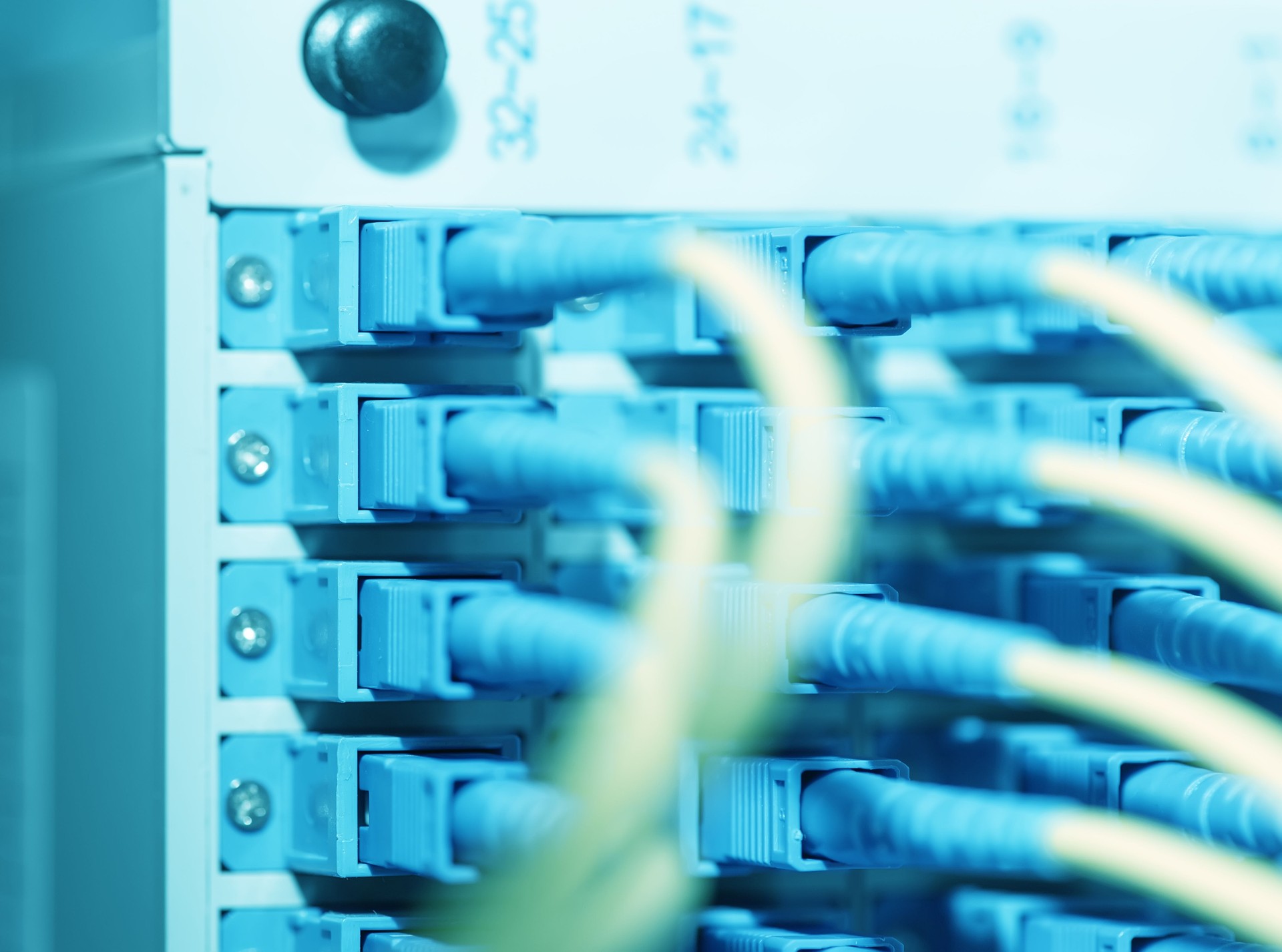 De fibra ótica comunicação pontos de distribuição